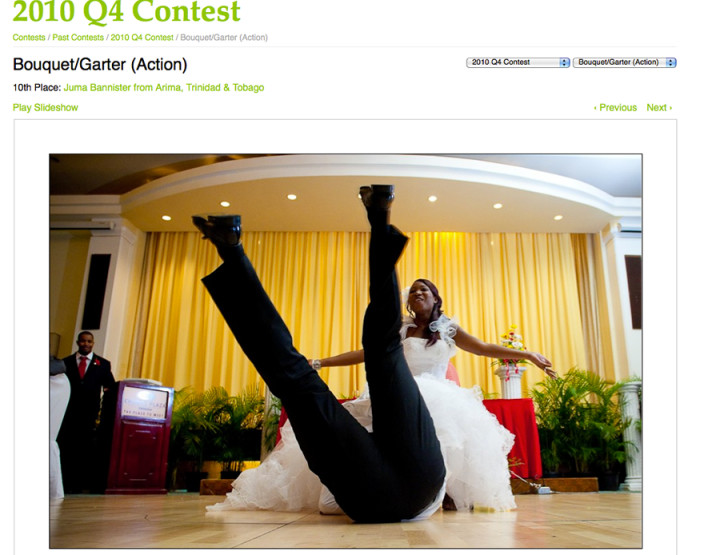 WPJA Q4 2011 Award - Ian & Celeste’s Wedding contest winner.