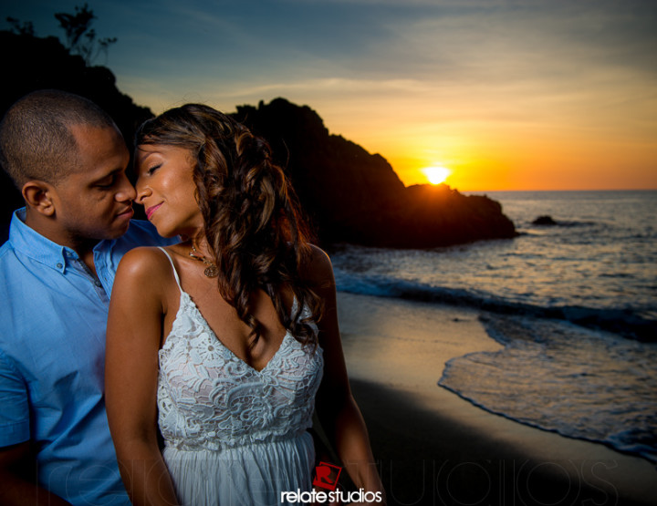 Dennis & Ayanna | Petit Trou Lagoon & Black Rock Beach Engagement, Tobago